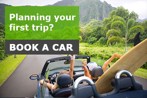 Planning your first trip - book a car