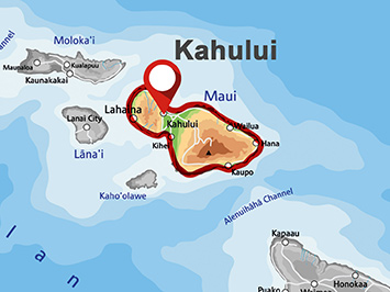 Where is Kahului on Maui?