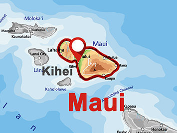 Where is Kihei on Maui?